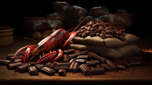Sarrapia, cacao y crustáceos
