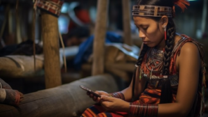 Mujeres indígenas usan las redes sociales