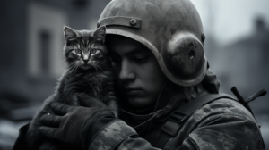 gatos de guerra ucranianos