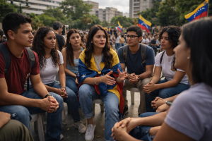 Delcy Rodríguez juventud paz Venezuela