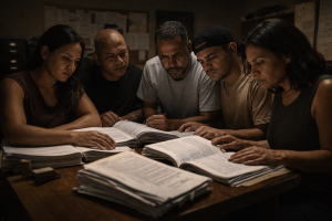 Expresidiarios aguardan por Luis Magallanes