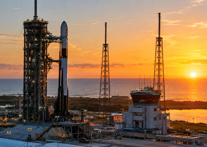 poner en órbita tres satélites
